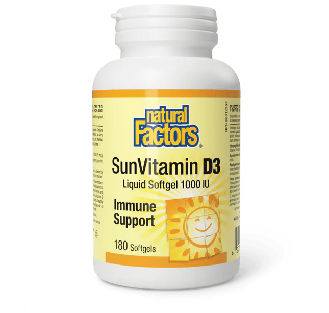 NATURAL FACTORS - SunVitamin - D3 - Softgels