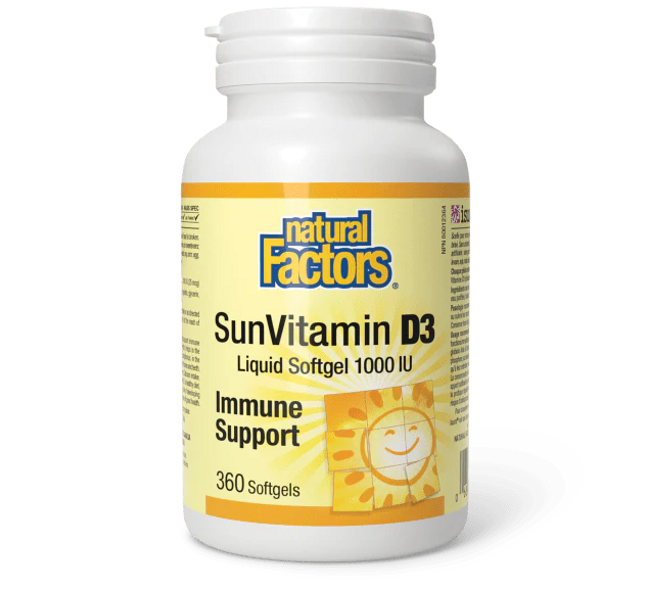 NATURAL FACTORS - SunVitamin - D3 - Softgels