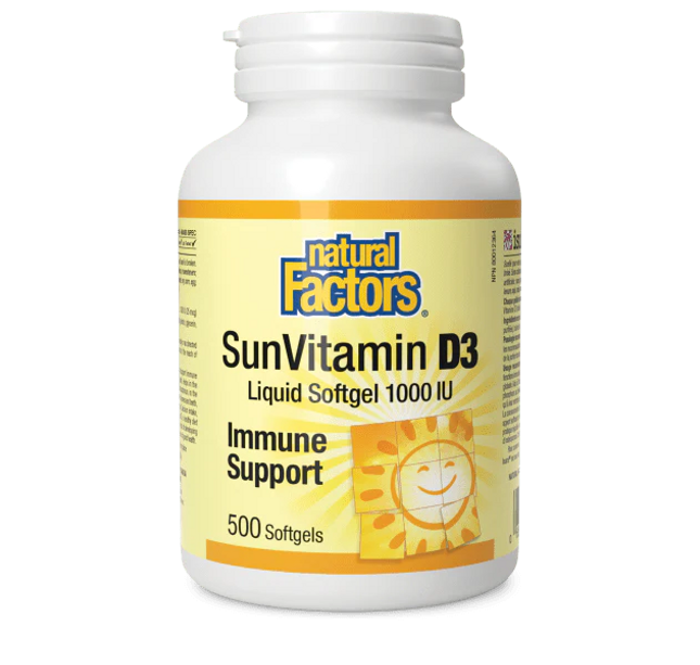 NATURAL FACTORS - SunVitamin - D3 - Softgels