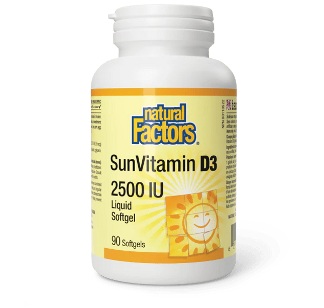 NATURAL FACTORS - SunVitamin - D3 - Softgels