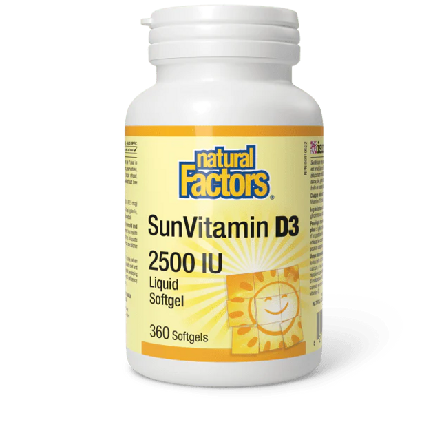 NATURAL FACTORS - SunVitamin - D3 - Softgels