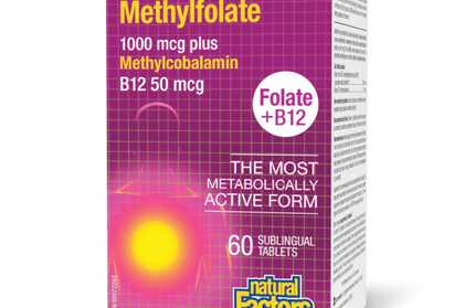 NATURAL FACTORS - BioCoenzymated Methylfolate • Folate + B12 - sublingual tabs