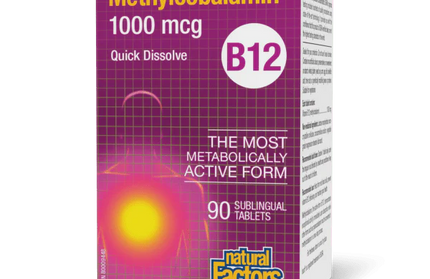 NATURAL FACTORS - B12 Methylcobalamin - Sublingual Tabs