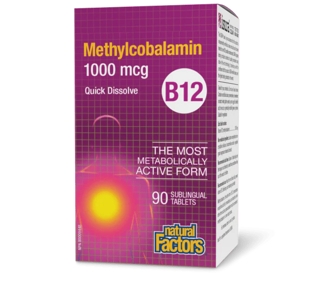 NATURAL FACTORS - B12 Methylcobalamin - Sublingual Tabs