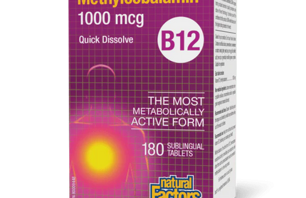 NATURAL FACTORS - B12 Methylcobalamin - Sublingual Tabs