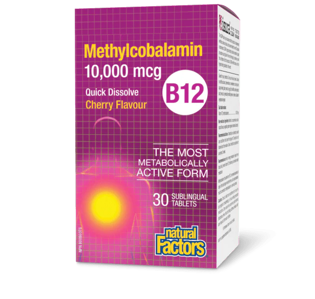 NATURAL FACTORS - B12 Methylcobalamin - Sublingual Tabs