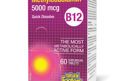 NATURAL FACTORS - B12 Methylcobalamin - Sublingual Tabs