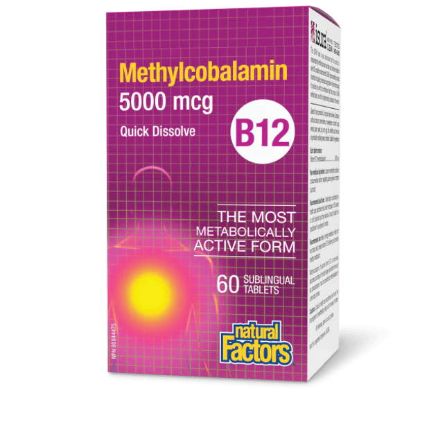 NATURAL FACTORS - B12 Methylcobalamin - Sublingual Tabs