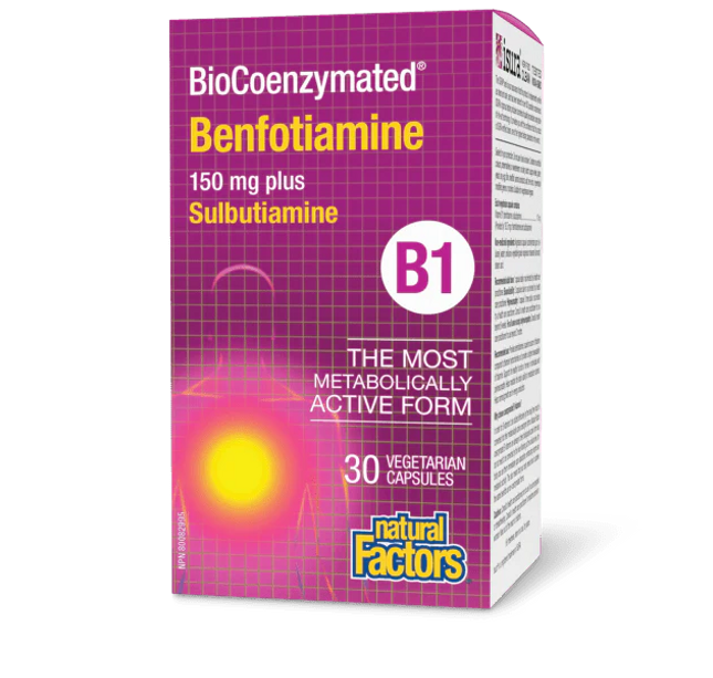 NATURAL FACTORS - B1 - BioCoenzymated® Benfotiamine B1 plus Sulbutiamine