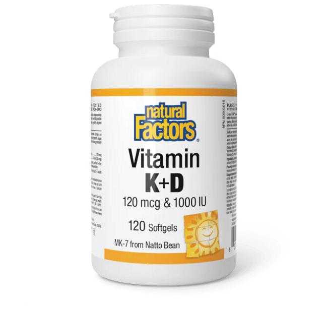 NATURAL FACTORS - Vitamin D3 + K2