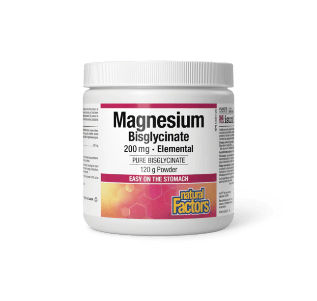 NATURAL FACTORS - Magnesium Bisglycinate Powder