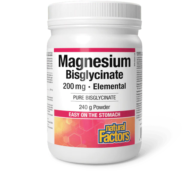 NATURAL FACTORS - Magnesium Bisglycinate Powder