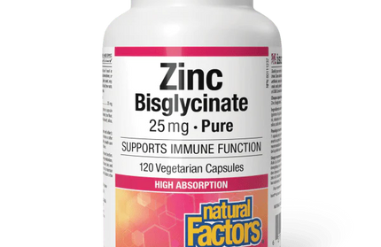 NATURAL FACTORS - Zinc Bisglycinate - Capsules