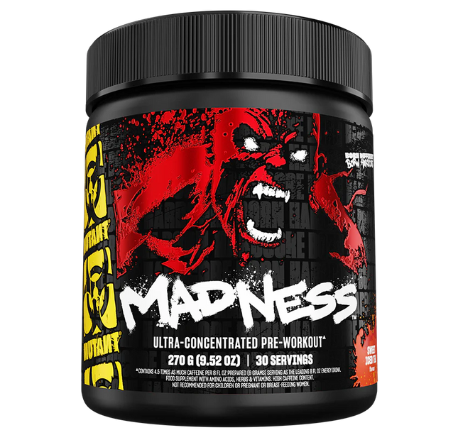 MUTANT - Madness - Pre-Workout - Version 2- (red, white, black labels)