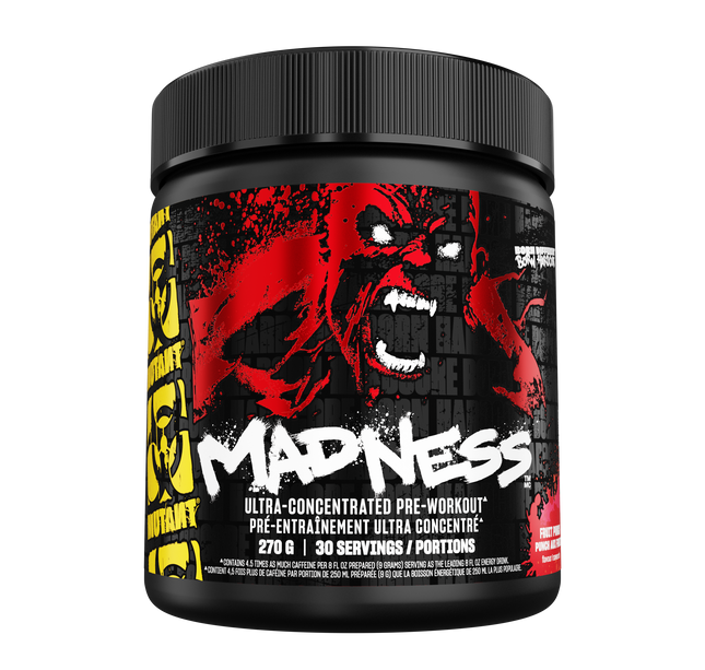 MUTANT - Madness - Pre-Workout - Version 2- (red, white, black labels)