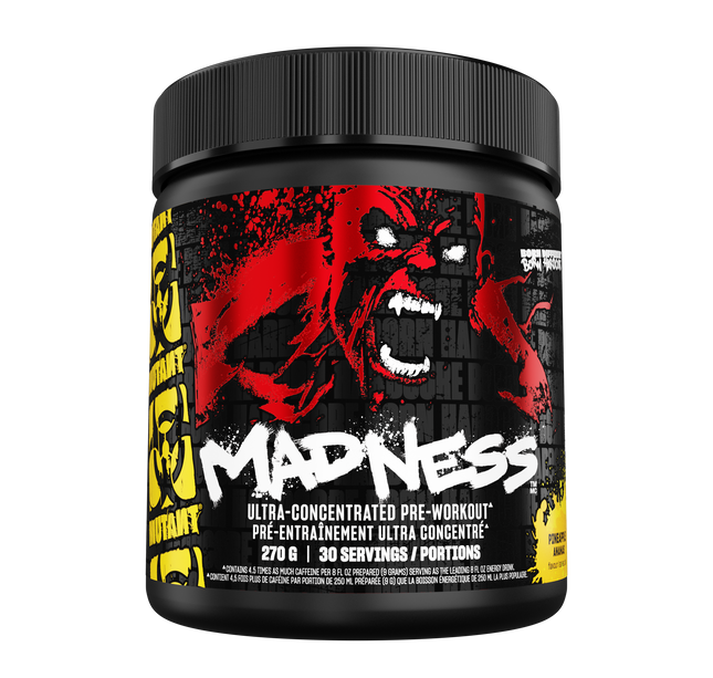 MUTANT - Madness - Pre-Workout - Version 2- (red, white, black labels)