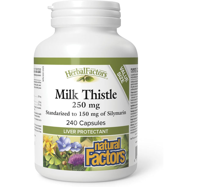 NATURAL FACTORS - Herbal Factors - Milk Thistle + Silymarin