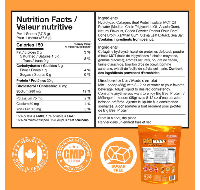 CONFIDENT SPORTS - Big Beef - Protein - Beef