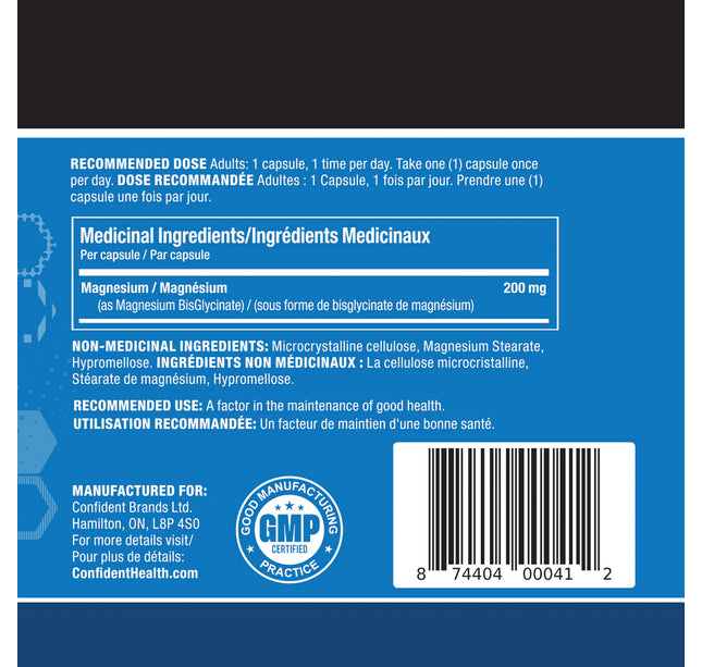 CONFIDENT HEALTH - Magnesium Bisglycinate