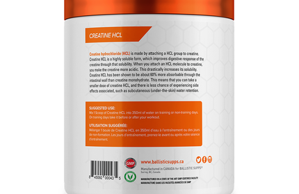 BALLISTIC SUPPS - Creatine HCL - Powder