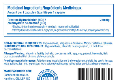 CONFIDENT SPORTS - Creatine HCL