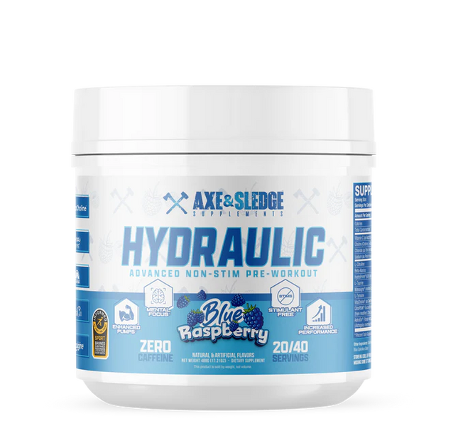 AXE & SLEDGE - Hydraulic V2 - Pre-Workout - Stim-Free - USA