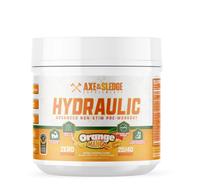 AXE & SLEDGE - Hydraulic V2 - Pre-Workout - Stim-Free - USA