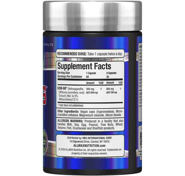 ALLMAX - KSM-66 Ashwaganda