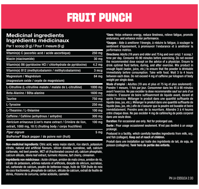 MUTANT - Madness - Pre-Workout - Version 2- (red, white, black labels)