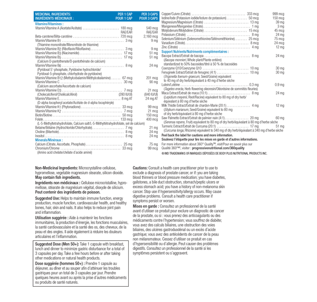 PROGRESSIVE - Multi-Vitamin - Men 50+