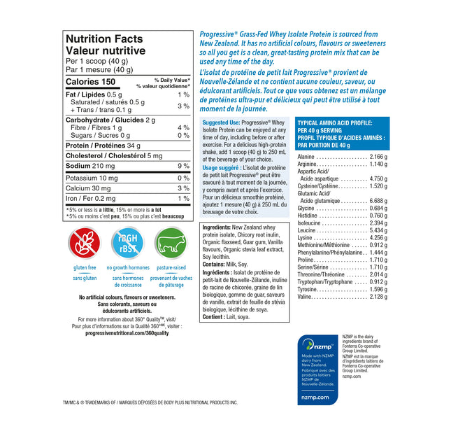 PROGRESSIVE - Grassfed - Protein - ISO