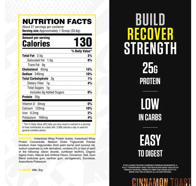 RYSE - Loaded Protein - Protein - Whey
