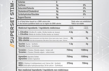 BEYOND YOURSELF - Superset Stim Free - Pre-Workout - Stim Free