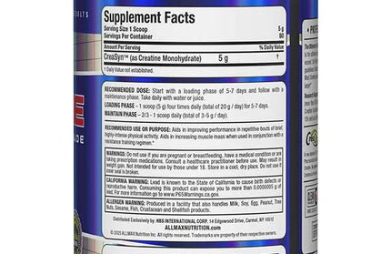ALLMAX - Creatine Monohydrate - Powder