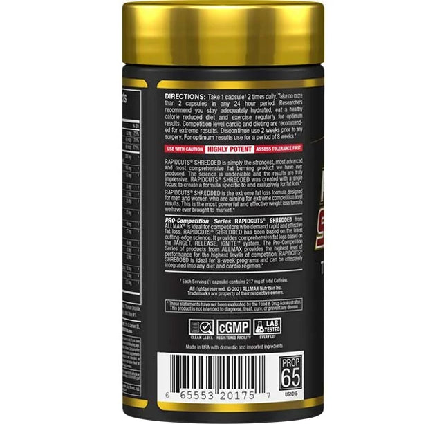 ALLMAX - Rapidcuts Shredded Thermogenic