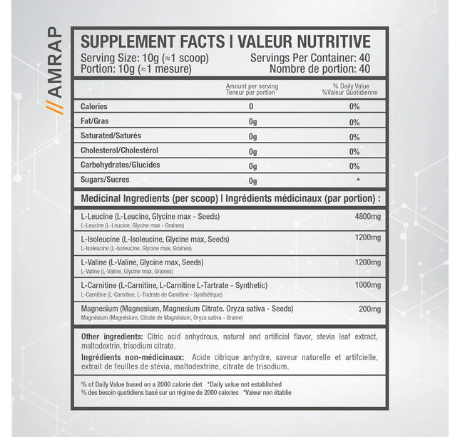 BEYOND YOURSELF - AMRAP - Recovery - BCAA