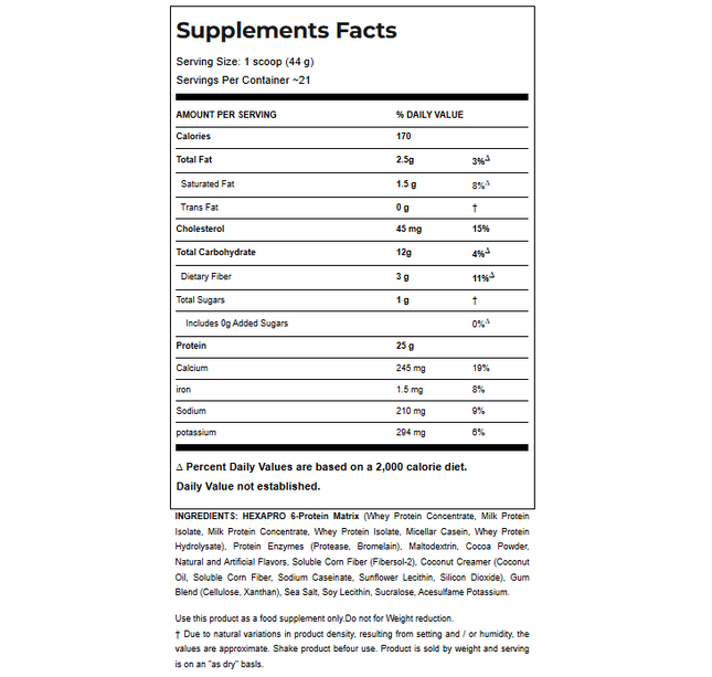ALLMAX - Hexapro - Protein - MRE