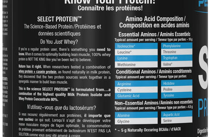 PE SCIENCE - Select - Protein - Whey + Casein