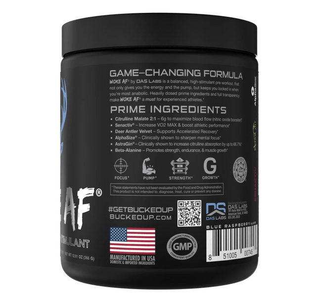 BUCKED UP - Woke AF - Pre-Workout - USA
